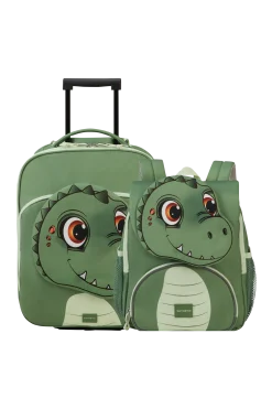 DINO REX SET 3 - (Valigia (2 ruote) 45cm + Zaino)