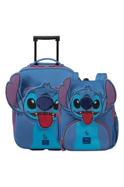 STITCH SET 3 - (Valigia (2 ruote) 45cm + Zaino)